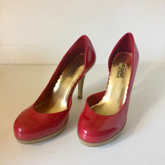 Hollywood Heels, Platform Shoes, red, Size 6.5 - Picture 2 of 7